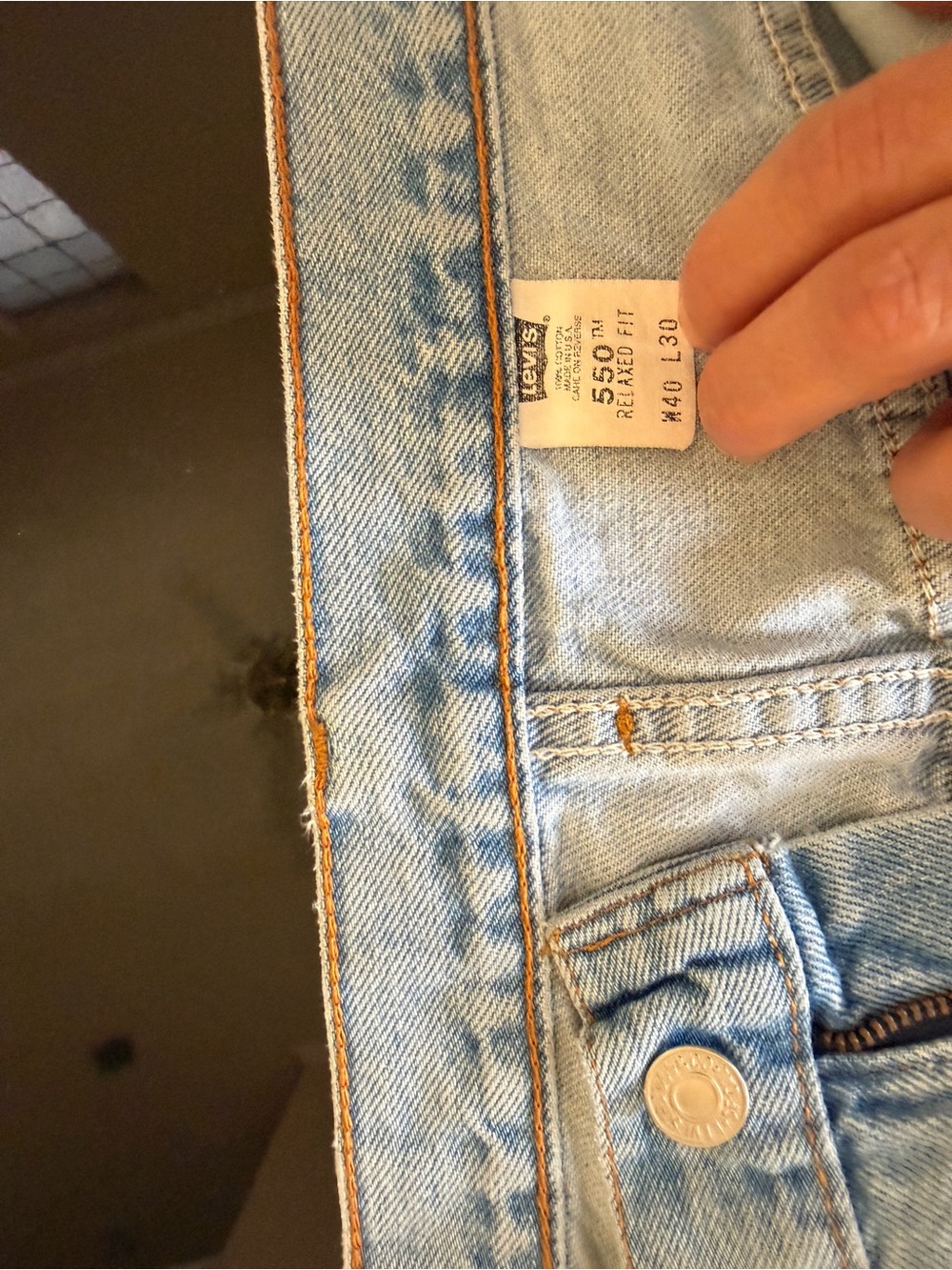 MADE IN USA Vintage Levi’s 550  Men’s 40x30 Light Wash Baggy Y2K.